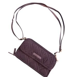 Vera Bradley RFID All in One Crossbody Bag Navy Blue Performance Twill Quilted